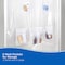Kenney Mfg Medium Weight PEVA Shower Liner with Pockets, 70" W x 72" H, White KN61447 - alternate 4